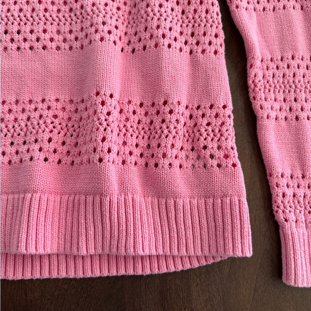 Talbots Pink Crew Neck Sweater - Picture 3 of 4